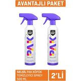 Selsil Pak 500 ml x 2 Köpük Temizleyici Sprey Şeffaf Renk Genel Kullanım için Yağ Sökücü - 1