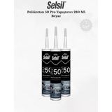 Selsil Poliüretan Beyaz Mastik 280 Ml - 3 Adet