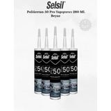 Selsil Poliüretan Beyaz Mastik 280 Ml. 5 Adet