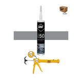 Selsil Poliüretan Mastik Gri 280 Ml. - 25 Adet + Alüminyum Silikon Tabancası