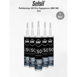 Selsil Poliüretan Mastik Gri 280 Ml. - 5 Adet