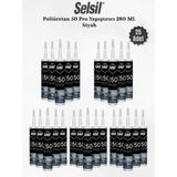 Selsil Poliüretan Siyah Mastik 280 Ml - 25 Adet