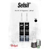 Selsil Pro Pu Mastik 50 Siyah Renk 2 Adet ve Rosıe - yok