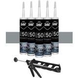 Selsil Pu Mastik 280 Ml. Gri (5 Adet), Plastik Tabanca