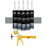 Selsil Pu Mastik 280 ml Gri (5 Adet),alüminyum Tabanca