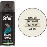 Selsil Rainbow Akrilik Sprey Boya 400 Ml Beyaz Gri Renk RAL9002 İç ve Dış Mekan Kullanımı