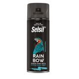 Selsil Rainbow Akrilik Sprey Boya 400 ml - Hızlı Kuruyan, Yüksek Kapatıcı Akrilik Boya - Metal, Ahşap, Plastik ve Hobi Yüzeyleri İçin RAL Renk Seçenekli Profesyonel Sprey (Mat Siyah - RAL9005)