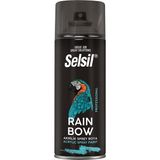 Selsil Rainbow Akrilik Sprey Boya 400 ml Parlak Siyah Ral 9005 Yüksek Kapatıcılık ve Kolay Uygulama