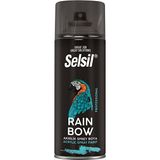 Selsil Rainbow Akrilik Sprey Boya 400 ml Parlak Siyah Yüksek Kapatıcılık Özelliği ile