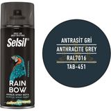 Selsil Rainbow Akrilik Sprey Boya Antrasit 400 Ml. - RAL7016