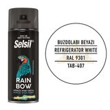 Selsil Rainbow Akrilik Sprey Boya Buzdolabı Beyazı 400 Ml. - RAL9301