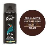 Selsil Rainbow Akrilik Sprey Boya Çikolata Kahvesi 400 Ml. - RAL8017