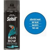 Selsil Raınbow Akrılık Sprey Boya Gökyüzü Mavi RAL5015