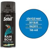 Selsil Rainbow Akrilik Sprey Boya Gökyüzü Mavisi 400 Ml. - Ral5015