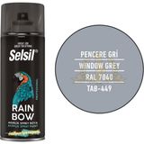 Selsil Rainbow Akrilik Sprey Boya Pencere Gri 400 Ml. - Ral7040
