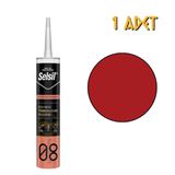 Selsil Rtv 250 Derece Dayanıklı Isı Silikonu Kırmızı 310 Ml. - 5 Adet