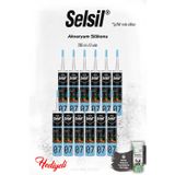 Selsil Şeffaf Akvaryum Silikon 12'Li Ve Rosıe