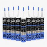 Selsil Şeffaf Nötr Dış Cephe Silikonu 300 ml UV Dayanımlı Cam Pvc Beton Derz Dolgu Mastiği (10)
