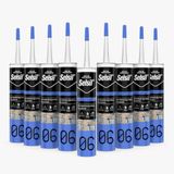 Selsil Şeffaf Nötr Dış Cephe Silikonu 300 ml UV Dayanımlı Cam Pvc Beton Derz Dolgu Mastiği (10)