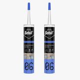 Selsil Şeffaf Nötr Dış Cephe Silikonu 300 ml UV Dayanımlı Cam Pvc Beton Derz Dolgu Mastiği (2)