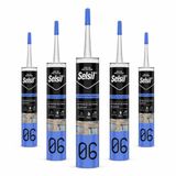 Selsil Şeffaf Nötr Dış Cephe Silikonu 300 ml UV Dayanımlı Cam Pvc Beton Derz Dolgu Mastiği (5)
