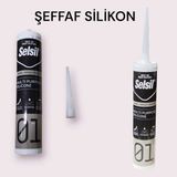 Selsil Şeffaf Silikon - 240 ml