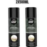Selsil Şeffaf Silikon Sprey Yağlayıcı Su İticili Yüksek Isıya Dayanıklı 2×500 ml