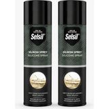 Selsil Silikon Sprey 500 ml Şeffaf Yağlayıcı Su Itici ve Ses Önleyici Bakım Spreyi 2 Adet