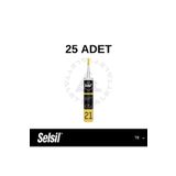 Selsil Silikonize Akrilik Mastik SİYAH (25ADET)