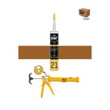 Selsil Silikonize Altınmeşe Mastik 500 Gr. 25 Adet + Alüminyum Silikon Tabancası
