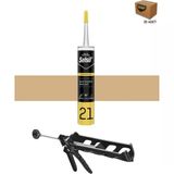 Selsil Silikonize Bej Mastik 500 Gr. 25 Adet + Plastik Silikon Tabancası