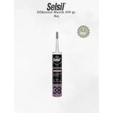 Selsil Silikonize Bej Mastik 500 Gr.
