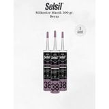 Selsil Silikonize Beyaz Mastik 500 Gr. - 3 Adet
