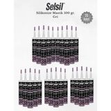 Selsil Silikonize Gri Mastik 500 Gr - 25 Adet