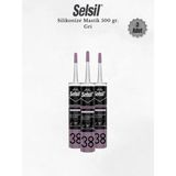 Selsil Silikonize Gri Mastik 500 Gr - 3 Adet