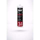 Selsil Silikonize Mastik 34 Beyaz 450 Gr - Akrilik İç Mekan Dolgu