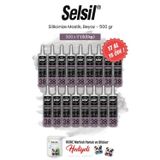 Selsil Silikonize Mastik, 500 gr, Beyaz 17 AL 15 ÖDE ve rosie pamuk