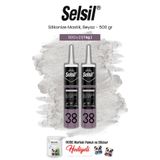 Selsil Silikonize Mastik, 500 gr, Beyaz 2 adet ve rosie pamuk