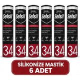 Selsil Silikonize Mastik 6 Adet