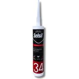 Selsil Silikonize Mastik Beyaz 450gr Beyaz Matik Boyanabilir Mastik Plastik Silikon Tabancalı Set