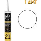 Selsil Silikonize Mastik Beyaz 500 Gr. - 1 Adet