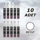 Selsil Silikonize Mastik Beyaz 500 gr (52083) - 10 Adet