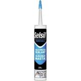 Selsil Silikonize Mastik Beyaz 500Gr 2'Li