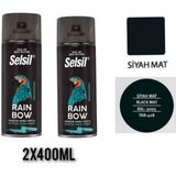 Selsil Sprey Boya Mat Siyah 2X400 ml