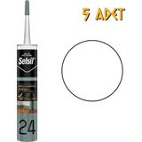 Selsil Strafor Süpürgelik Montaj Yapıştırıcı Sıvı Çivi 300 Ml. - 5 Adet