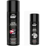 Selsil Susuz Motor Temizleme Spreyi 500 ml ve Torpido Parlatıcı 200 ml - Şeffaf
