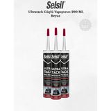Selsil Ultratack Güçlü Yapıştırıcı Beyaz 290 Ml. - 3 Adet