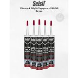 Selsil Ultratack Güçlü Yapıştırıcı Beyaz 290 Ml. - 5 Adet