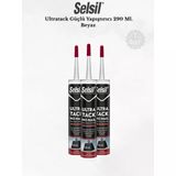 Selsil Ultratack Süper Güçlü Yapıştırıcı Beyaz 290 Ml. - 3 Adet