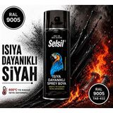 Selsilrainbow Akrilik Sprey Boya Isıya Dayanıklı Siyah - 1 Adet